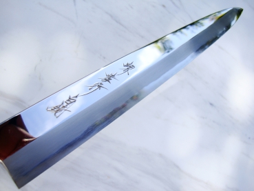 Shirogami 2 Spiegel Shobu 27 cm - handgeschmiedet und -signiertes Meisterst�ck