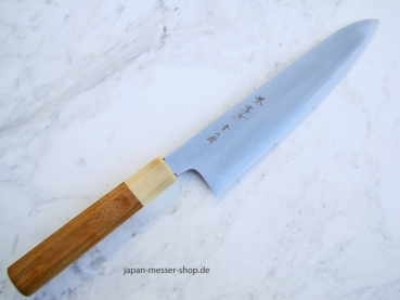 AOKI Aogami 2 Warikomi Wa Gyuto 24 cm handgeschmiedet und -signiert - nicht rostfrei