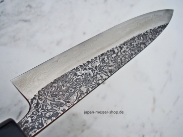 Yoshikane Raiun Damast Petty, 15 cm, handgeschmiedet und -signiert