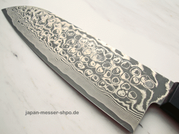 AZAI Uzushio Santoku Damastmesser, 61 Lagen, 16,5 cm Klingenl�nge