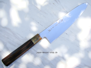 AOKI Shirogami 2 Warikomi Gyuto Spiegel 24 cm - handgeschmiedet und -signiertes Meisterst�ck