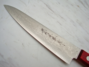 AZAI VG10 Schmiede Petty Suminagashi Damastmesser 16 cm, 33 Lagen