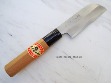 AOKI Tachitogi Kawamuki, beidseitige 9 cm Klinge, handgeschmiedet und -signiert, nicht rostfrei