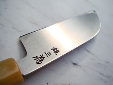AOKI Gingami 3 Ichii Exklusiv Kawamuki, einseitige 10 cm Klinge, handgeschmiedet und -signiert