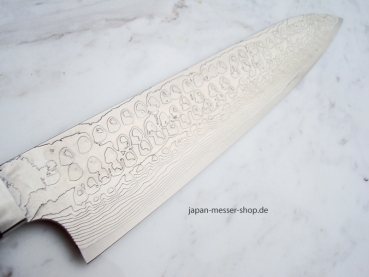 AZAI R2 Gyuto Damastmesser 21 cm Klinge, Griff W�steneinsenholz, handgeschmiedet