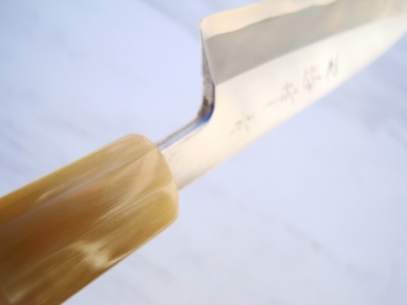 HEIJI Schmiede Aogami 1 Mini Yanagi, 12,5 cm Klinge mit Honbazuke f�r Linksh�nder, handgeschmiedet und -signiert, nicht rostfrei