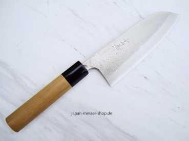 Yoshikane Nashi-ji Santoku 16,5 cm, handgeschmiedet und -signiert