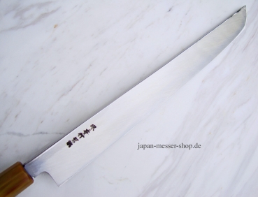 Rarit�t - Keijiro Doi Shirogami 2 Sakimaru Takohiki 30 cm Linksh�nder-Model - handgeschmiedet und spiegelpoliert-signiertes Meisterst�ck
