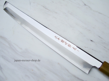 Rarit�t - Keijiro Doi Shirogami 2 Sakimaru Takohiki 30 cm Linksh�nder-Model - handgeschmiedet und spiegelpoliert-signiertes Meisterst�ck