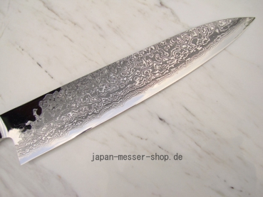 Takamura Uchigumo Hocho PM-Stahl Gyuto - handgeschmiedet und -signiert, 21 cm Klinge