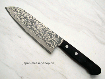 AZAI Uzushio Santoku Damastmesser, 61 Lagen, 16,5 cm Klingenl�nge