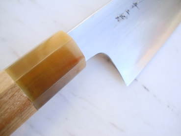 AOKI Aogami 2 Warikomi Wa Gyuto 22,5 cm handgeschmiedet und -signiert - nicht rostfrei