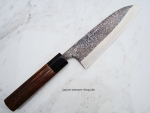 Yoshikane Raiun Damast Santoku, 16,5 cm, handgeschmiedet und -signiert