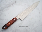 AZAI R2 Gyuto Damastmesser 21 cm Klinge, Griff W�steneinsenholz, handgeschmiedet