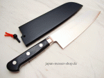 Takamura Blazen PM-Stahl Santoku - handgeschmiedet und -signiert, 16,5 cm Klinge