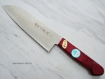 AZAI VG10 Schmiede Santoku Suminagashi Damastmesser 16 cm, 33 Lagen