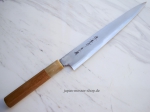 AOKI Shirogami 2 Warikomi Sujihiki 24 cm - handgeschmiedet und -signiertes Meisterst�ck