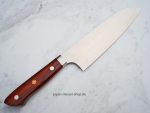 AZAI R2 Santoku Damastmesser 16,5 cm Klinge, Griff W�steneinsenholz, handgeschmiedet