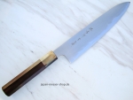 AOKI Aogami 2 Warikomi Wa Gyuto 22,5 cm Ebenholz, handgeschmiedet und -signiert - nicht rostfrei
