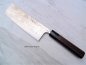 Preview: AZAI R2 Stahl Wa Nakiri 16 cm, handgeschmiedet und -signiert, rostfrei