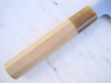 Yoshikane Tsuchime Santoku, 16.5cm, handgeschmiedet und -signiert