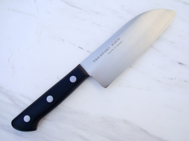 TAKAYUKI Kid's Mini-Santoku für Kinder, 12 cm Klinge, rostfrei