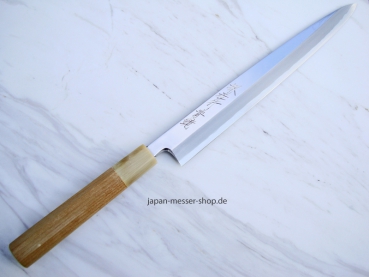 Aogami  Spiegel Shobu 27 cm - handsigniertes Meisterstück ! Reserve Stück