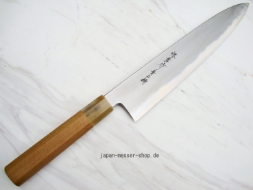 AOKI Aogami 2 Warikomi Wa Gyuto 27 cm handgeschmiedet und -signiert - nicht rostfrei