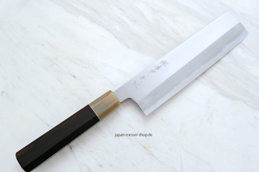 Tokujho Shirogami 2 Warikomi Nakiri 21 cm handgeschmiedet und signiert