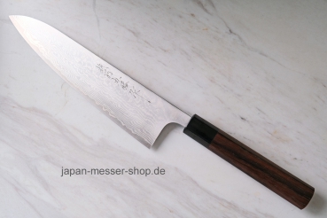 AZAI R2 Stahl Wa Gyuto 21 cm, handgeschmiedet und -signiert, rostfrei -