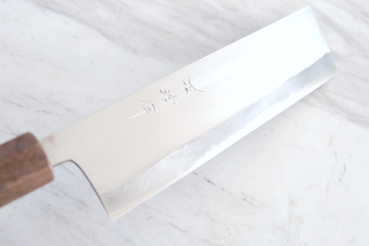HEIJI Schmiede Atsuraeko Migaki Nakiri, 18 cm Klinge mit Honbazuke, handgeschmiedet und - signiert, nicht rostfrei