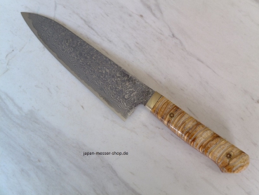 Hiroo Itou Gyuto Damastmesser Mammutzahn