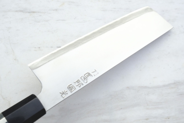 Preview: Shirou Kunimitsu Aogami  Nakiri 18 cm, handgeschmiedet mit Signatur, nicht rostfrei