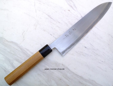 HEIJI Schmiede Atsuraeko Migaki Gyuto, 24 cm Klinge mit Honbazuke, handgeschmiedet und - signiert, nicht rostfrei