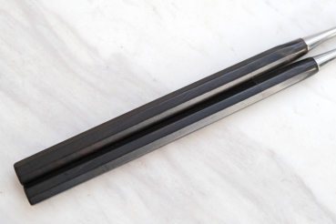 Japanische Moribashi Stäbchen zum Kochen, Länge 15 cm/Gesamtlänge 29 cm, Ebenholz