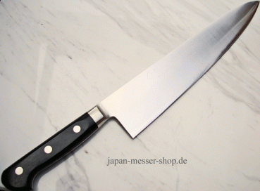 Takamura Blazen PM-Stahl Gyuto - handgeschmiedet und -signiert, 30 cm Klinge