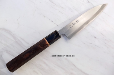 HEIJI Schmiede Petty 15 cm Klinge mit Honbazuke, handgeschmiedet und -signiert, rostfrei