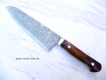 ITOU Gyuto R2 18 cm Klinge, Griff aus Wüsteneisenholz