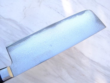 Sakon Shiraume SKD11 Damastmesser Nakiri 16cm,rostfrei