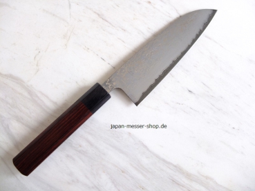 Sakon Shiraume SKD11 Damastmesser Wa Santoku 16,5cm,rostfrei
