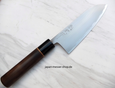 Wakui Shirogami 1 Warikomi Migaki Santoku 17 cm nicht rostfrei