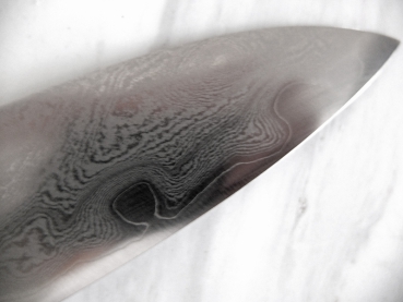 AOKI Gingami 3 Exklusiv Suminagashi Santoku, 18 cm Klinge, handgeschmiedet und -signiert