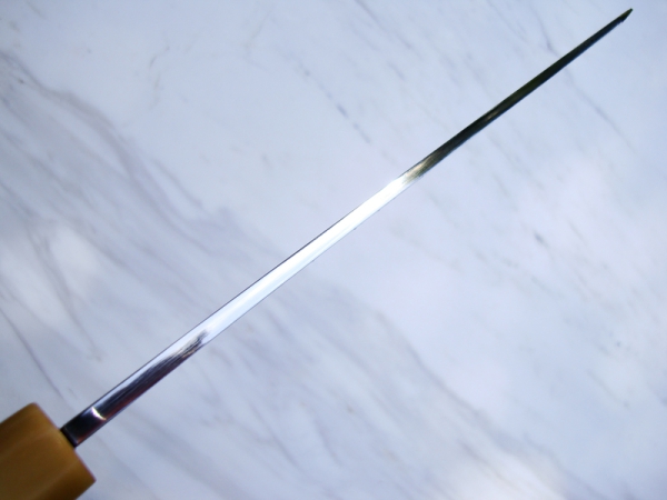 AOKI Shirogami 2 Spiegel Usuba Tokyo-Form 19,5 cm, Meisterstück, handgeschmiedet und -signiert