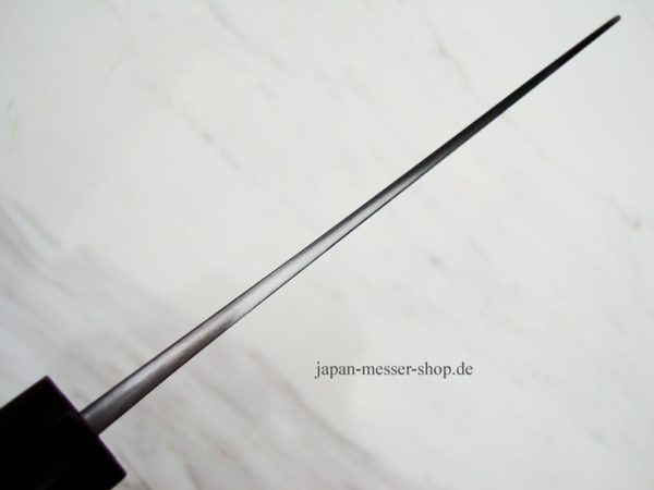 HEIJI Schmiede Atsuraeko Migaki Santoku, 18,5 cm Klinge mit Honbazuke, handgeschmiedet und - signiert, nicht rostfrei