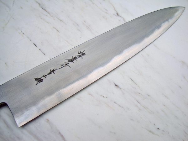 AOKI Aogami 2 Warikomi Wa Gyuto 27 cm handgeschmiedet und -signiert - nicht rostfrei