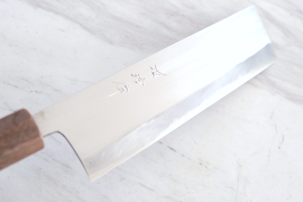 HEIJI Schmiede Atsuraeko Migaki Nakiri, 18 cm Klinge mit Honbazuke, handgeschmiedet und - signiert, nicht rostfrei