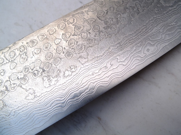 AZAI R2 Stahl Wa Nakiri 16 cm, handgeschmiedet und -signiert, rostfrei