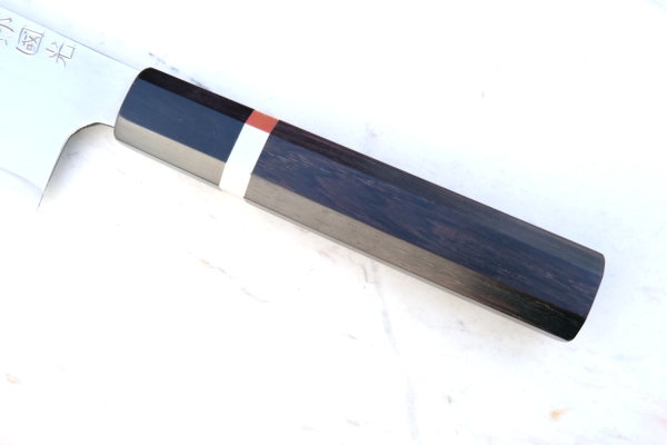 Shirou Kunimitsu Aogami  Nakiri 18 cm, handgeschmiedet mit Signatur, nicht rostfrei