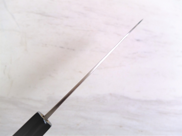 HEIJI Schmiede Migaki Kawamuki 10 cm Klinge mit Honbazuke, handgeschmiedet und -signiert, rostfrei