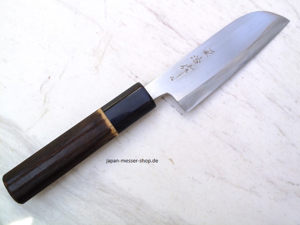 HEIJI Schmiede Migaki Kawamuki 10 cm Klinge mit Honbazuke, handgeschmiedet und -signiert, rostfrei
